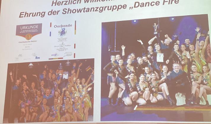 Goldene Sportmedaille der Stadt Ingolstadt Dance Fire